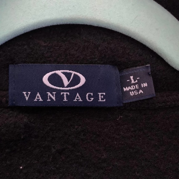 VANTAGE Black Trump Taj Mahal‎ Casino Half-Zip Fleece Pullover - Picture 8 of 8